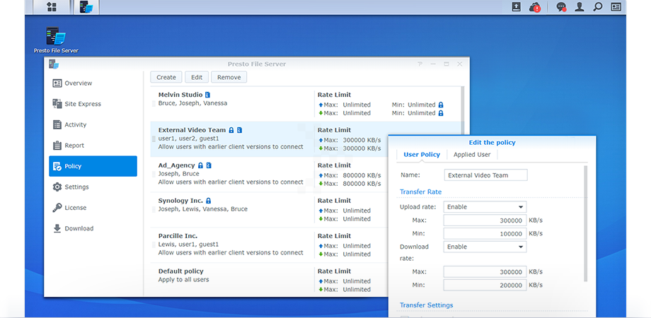 Tốc độ truyền dữ liệu cực nhanh với Presto File Server của NAS Synology - Giải Pháp Làm Việc Từ Xa 11 sita tech 5