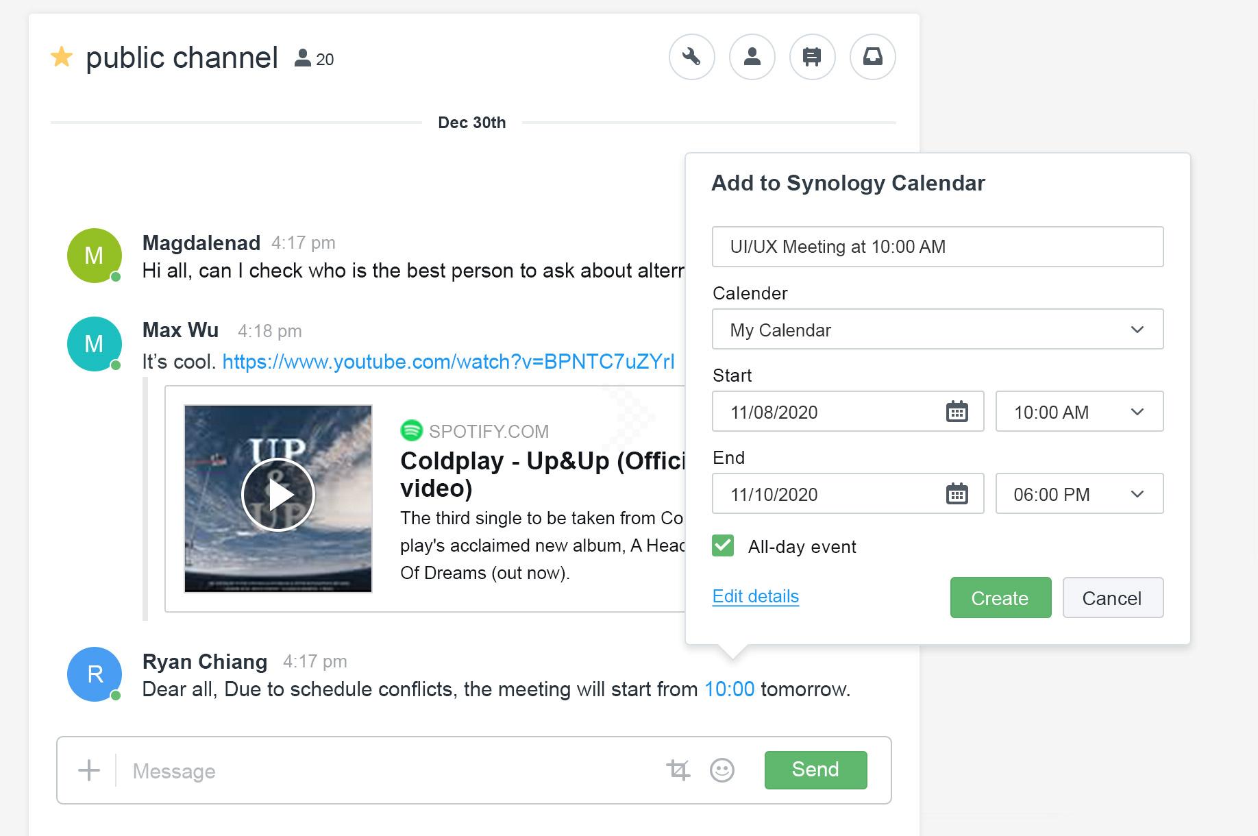 Synology Chat- Giải Pháp Làm Việc Từ Xa 19