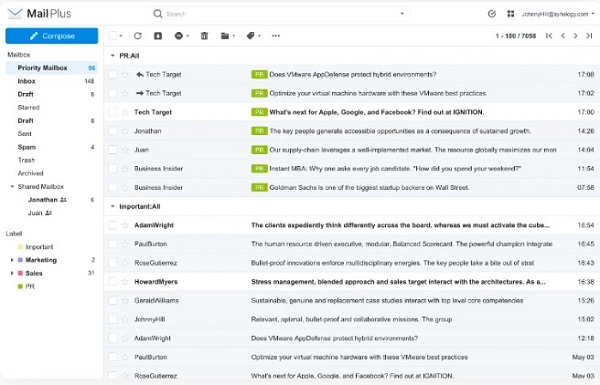 Nâng cao hiệu quả làm việc với Synology MailPlus 3