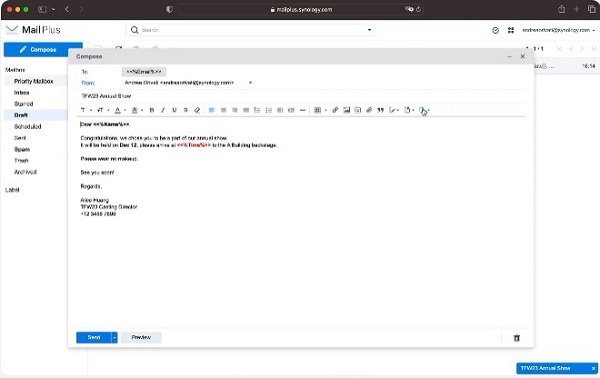 Nâng cao hiệu quả làm việc với Synology MailPlus 7