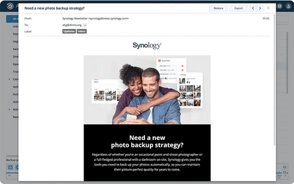 Active Backup for Google Workspace Sao lưu và tập trung dữ liệu Google Workspace vào thiết bị NAS 45 Active Backup for Google Workspace Sao lưu và tập trung dữ liệu Google Workspace vào thiết bị NAS 13