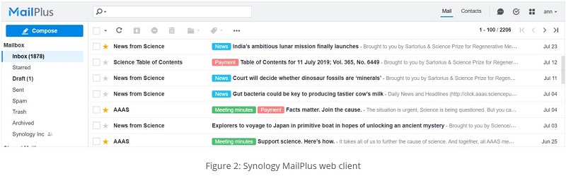 Bảo mật mail doanh nghiệp của bạn với Synology MailPlus 2