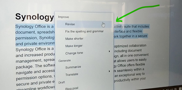 Tích hợp ChatGPT vào Synology MailPlus và Office 29 Tích hợp ChatGPT vào Synology MailPlus và Office 9