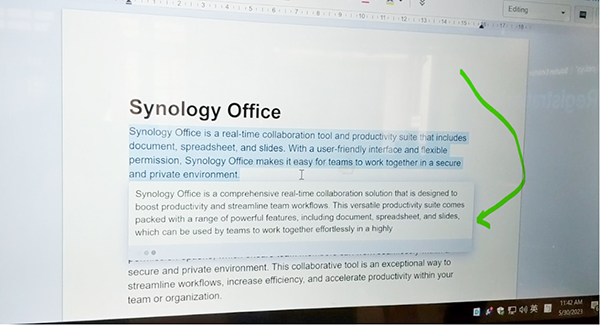 Tích hợp ChatGPT vào Synology MailPlus và Office 30 Tích hợp ChatGPT vào Synology MailPlus và Office 10