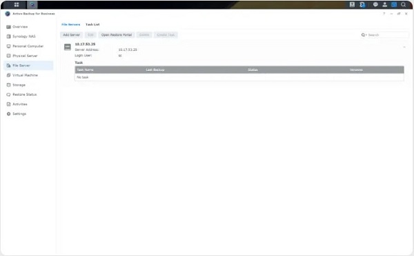 Active Backup for Business cho File server 19 Active Backup for Business cho File server 3