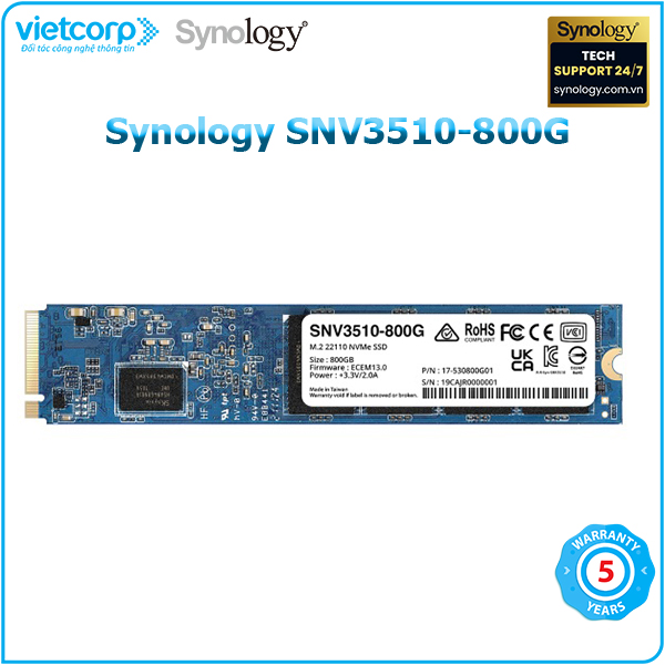 Công nghệ SSD Cache của Synology 12 o cung ssd nvme snv3510 800g 1