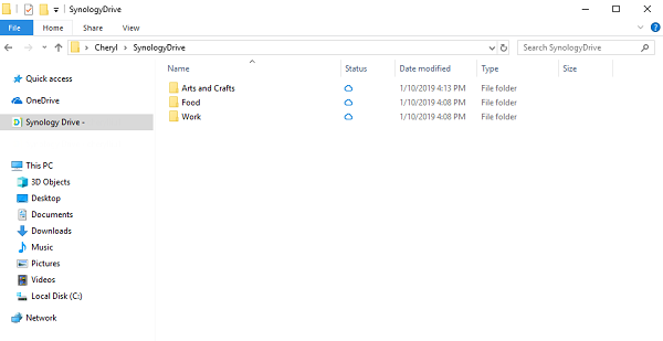 Tính năng On-demand Sync trong Synology Drive Client 44 Tính năng On-demand Sync trong Synology Drive Client 10