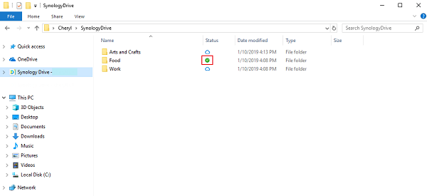 Tính năng On-demand Sync trong Synology Drive Client 46 Tính năng On-demand Sync trong Synology Drive Client 12