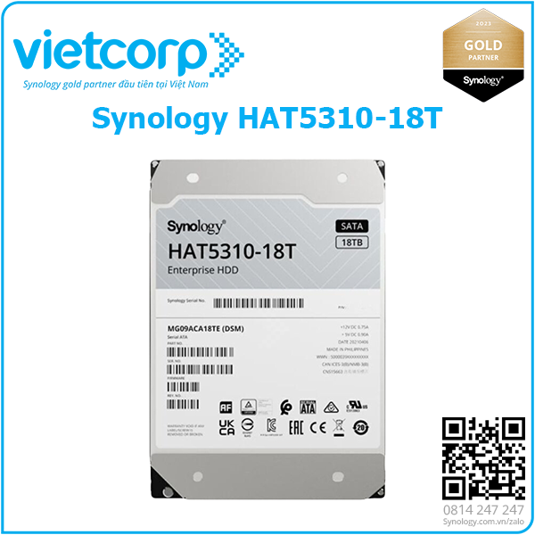 Ổ cứng HDD Synology HAT5310-18T dung lượng 18 TB