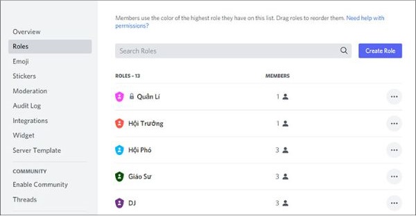 Server discord: Cách sử dụng dễ dàng cho người mới bắt đầu 4 discord-phan-loai-thanh-vien-theo-vai-tro