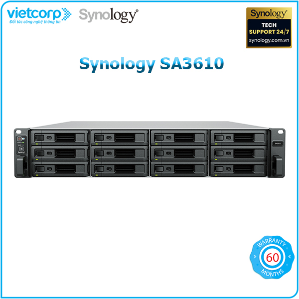Thiết bị lưu trữ NAS SYNOLOGY SA3610 Vietcorp ICT